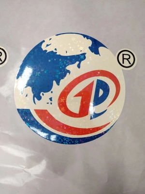 Easy Peel Holographic Seal Stickers UV Resist Printing Durable Waterproof Laser Label untuk logo