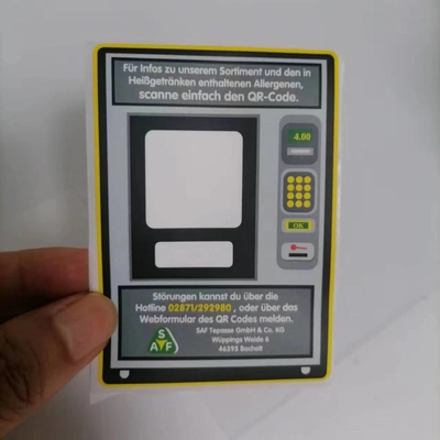Waterproof Adhesive Vinyl Sticker untuk Peralatan Elektronik Konsumen Printable &amp; bisa ditulis di area kosong