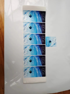 Disesuaikan Self Adhesive Sheet Roll Cut Shape Packaging Sticker Dengan Transfer Termal