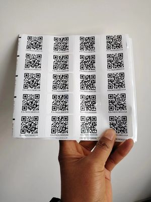 Kiss Cut Berbagai Ukuran Custom Smart Qr Sticker Label Sticker